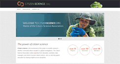 Desktop Screenshot of citizenscience.org