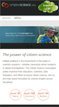 Mobile Screenshot of citizenscience.org